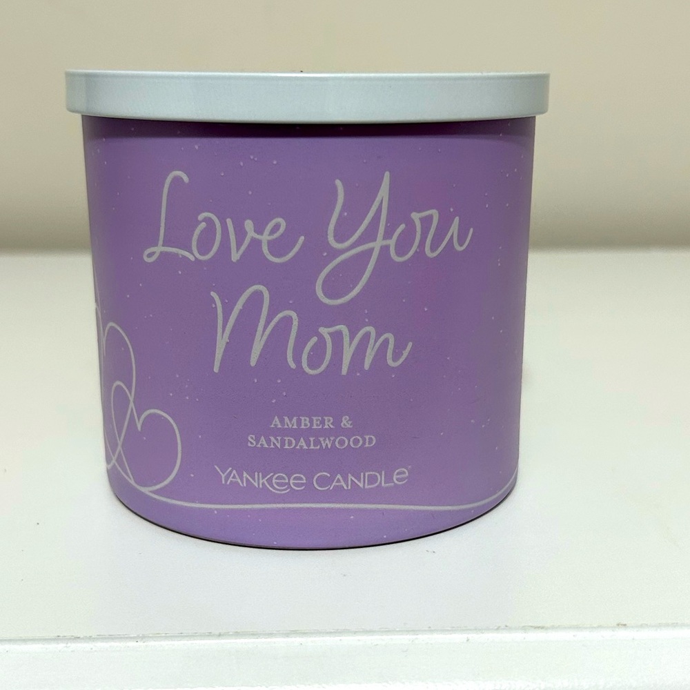 Love You mom candle